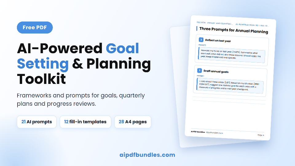 AI-Powered Goal Setting and Planning Toolkit