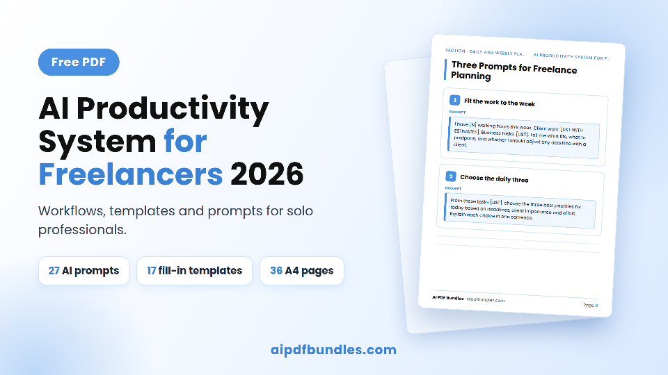 AI Productivity System for Freelancers 2026