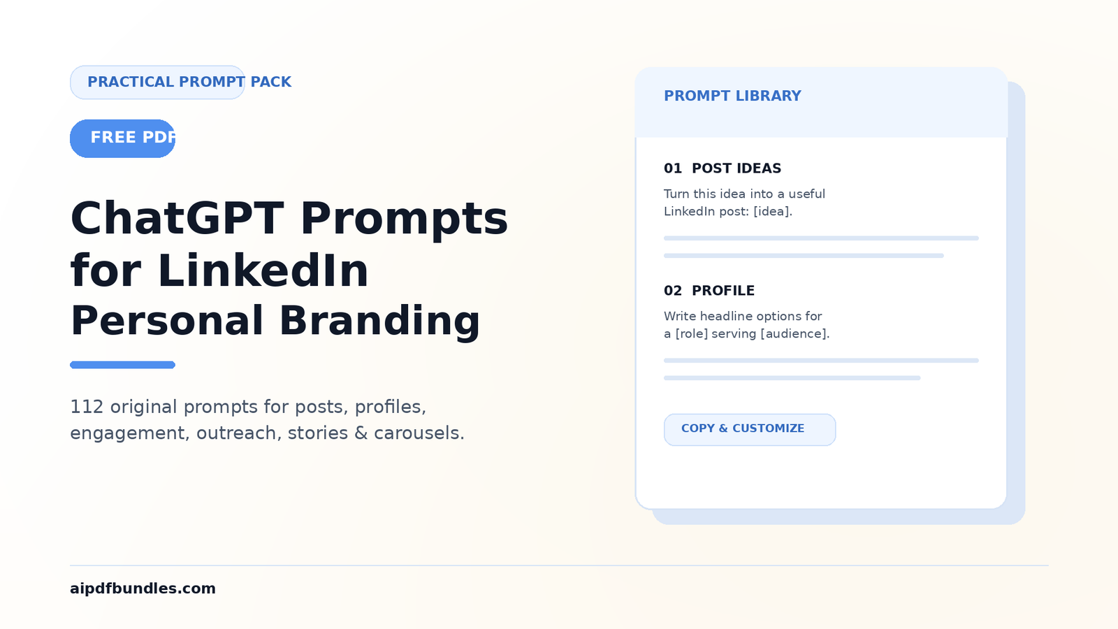 ChatGPT Prompts for LinkedIn Personal Branding